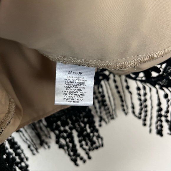 Saylor Black Lace Mini Dress Size Medium - Picture 6 of 8